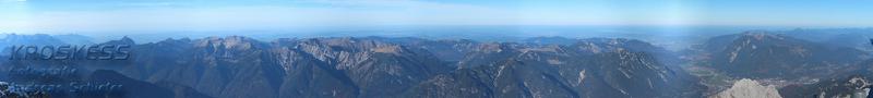 Blick von der Zugspitze